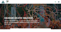 Desktop Screenshot of coloradocreativeindustries.org