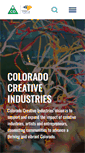 Mobile Screenshot of coloradocreativeindustries.org