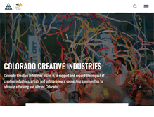 Tablet Screenshot of coloradocreativeindustries.org